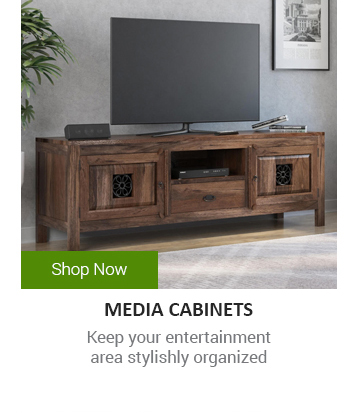 S MEDIA CABINETS Keep your entertainment area stylishly organized 