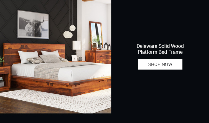 Delaware Solid Wood Platform Bed Frame